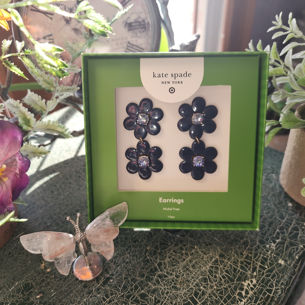 Kate Spade Midnight Floral Earrings